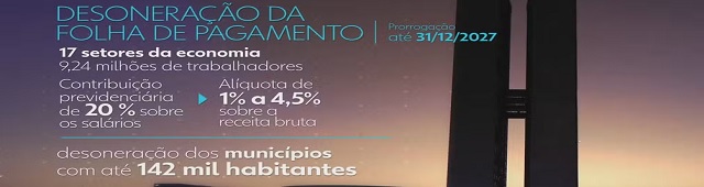 CONGRESSO DERRUBA VETO À DESONERAÇÃO À FOLHA DE PAGAMENTO